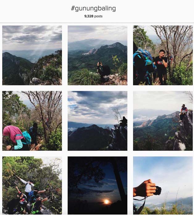 Instagram #gunungbaling